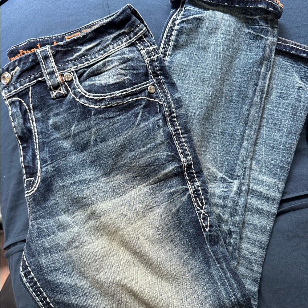 Rock Revival Blue Ankle Jeans
